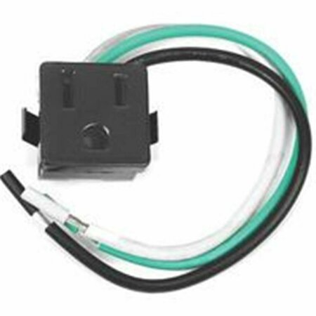 SWIVEL Outlet 3 Prong Blk 2 Wire Lead 61016 SW109345